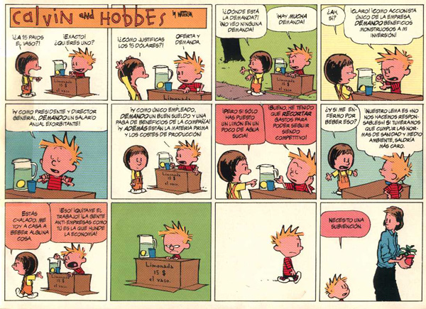 tira de Calvin y Hobbes